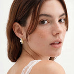Pearl Trio Curve Studs | Chicky Chicky Bling Bling