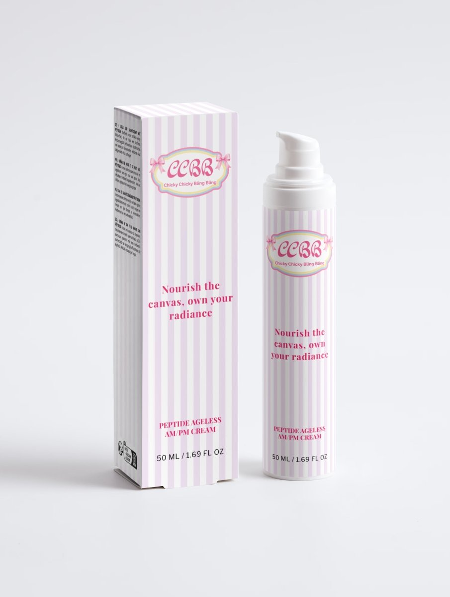 Peptide Ageless AM/PM Cream bottle front view in minimalist packaging