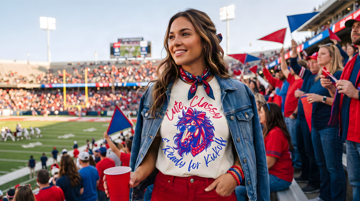Red, White and Blue Game Day Spirit Tee