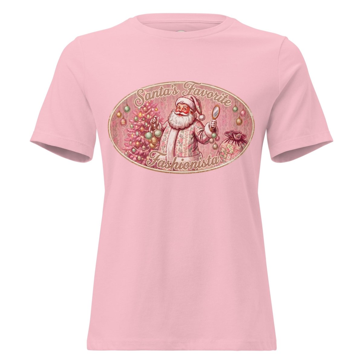 Santa's Favorite Fashionista Relaxed T-Shirt | Festive Holiday Gift Tee