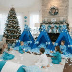 Snowflake Princess Teepee Tent Party Supplies Kit