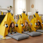 White and Black Bee Party Supplies - Sleepover Kit