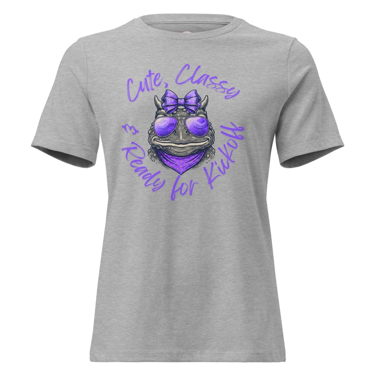 Women's Purple Game Day Spirit Graphic Tee