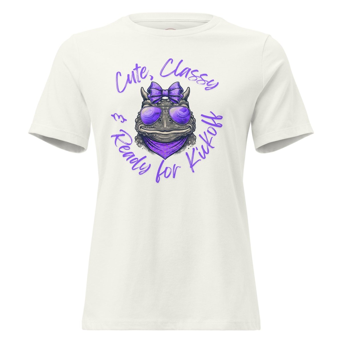 Women's Purple Game Day Spirit Graphic Tee