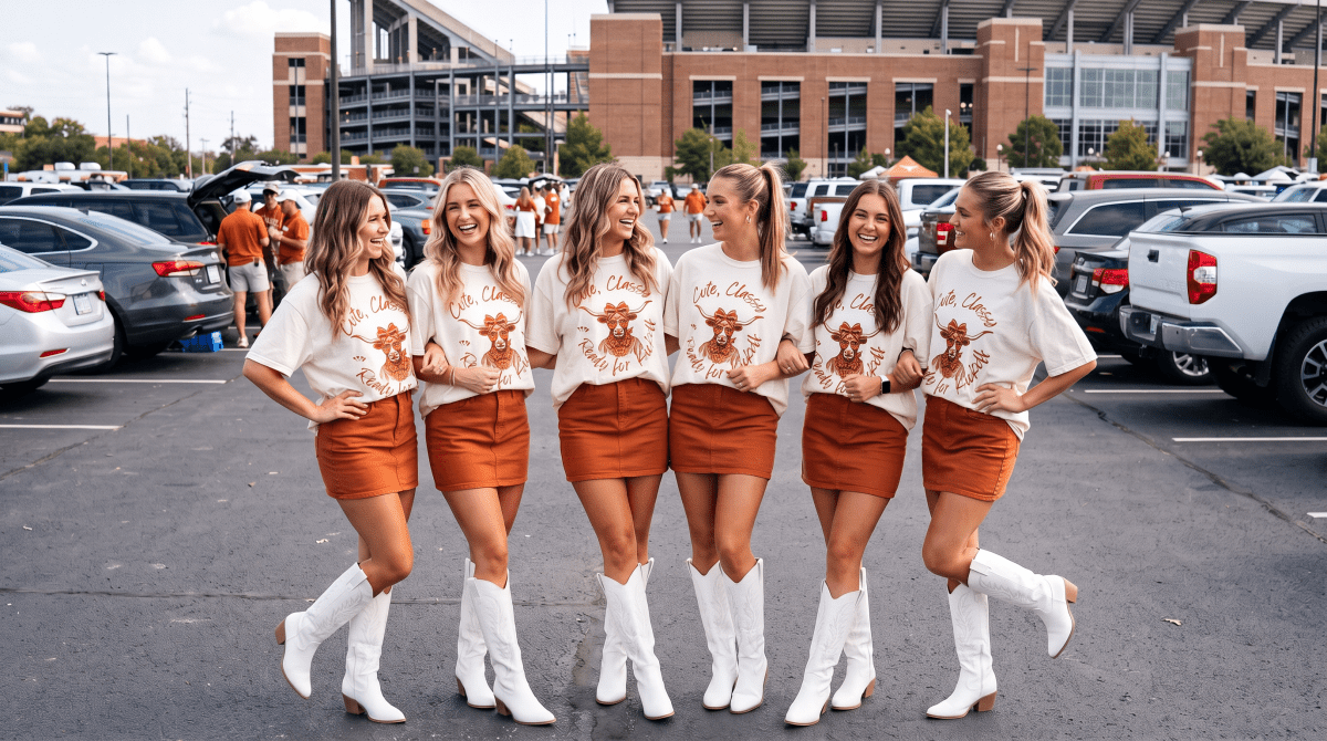Women's Relaxed Pumpkin Game Day T-Shirt