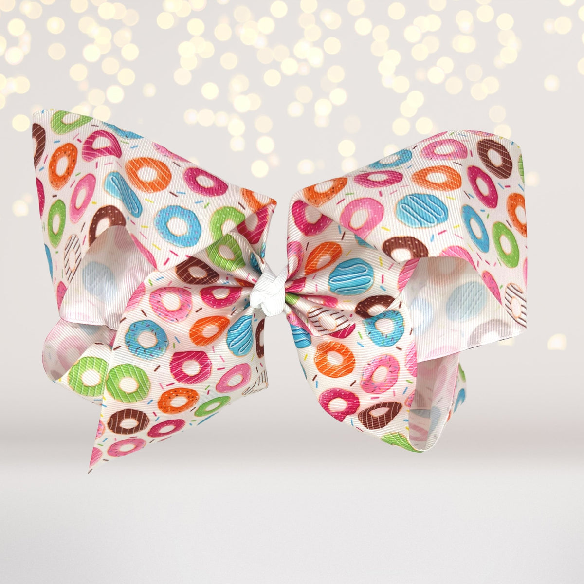 Donut hair barrette- doughnut bow for hair-  icing bows- donut hair barrettes- hair accessories