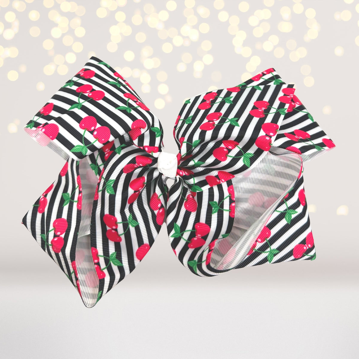 Cherries bow for hair- cherry hair bow- cherry hair barrette- cherries hair barrettes- cherry hair clip- cherries hair clips
