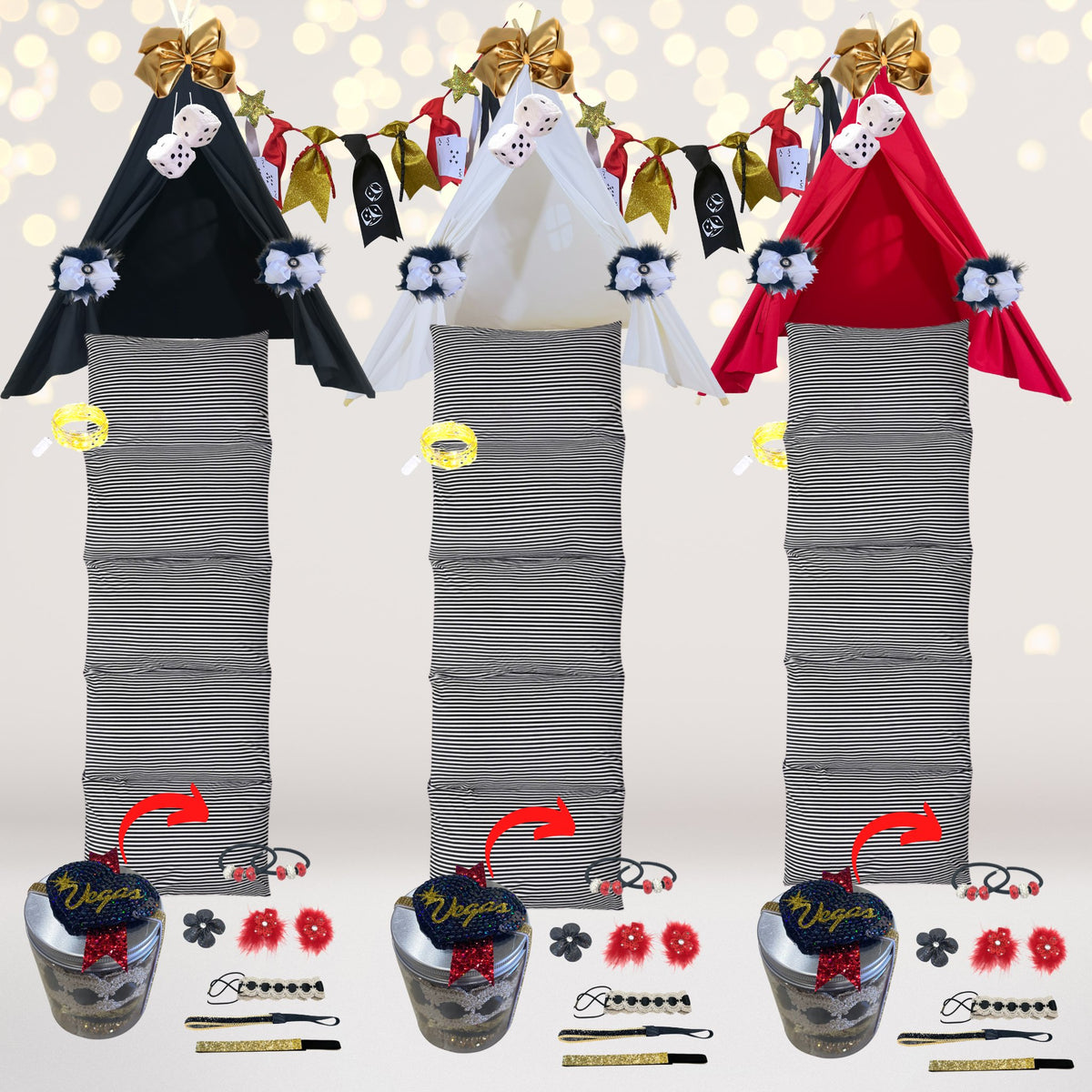 Vegas or Casino Themed Sleepover Birthday Party Kit