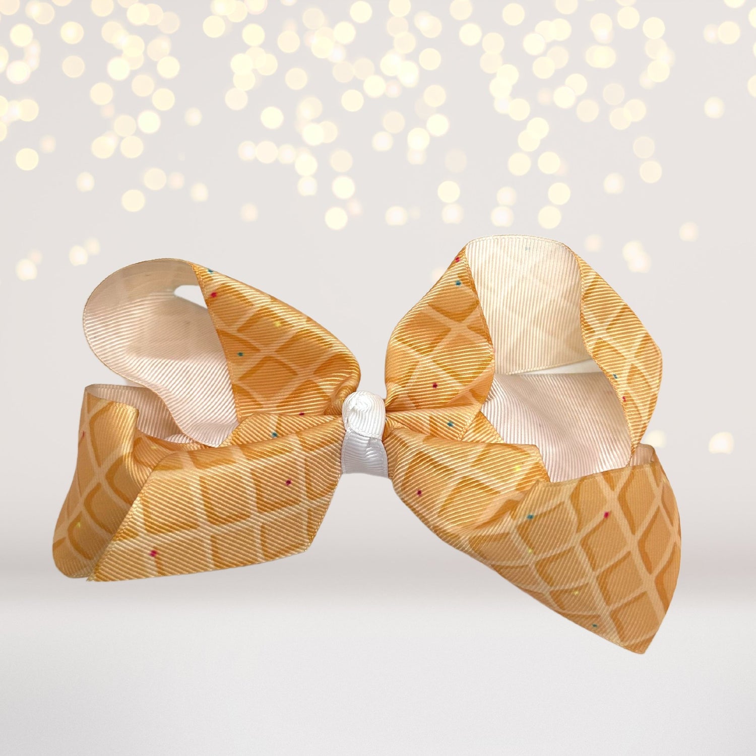 Ice cream cone hair bow- hair accessories