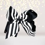 bow black and white stripe- black and white stripe hair barrette- striped bow for hair-hair accessories