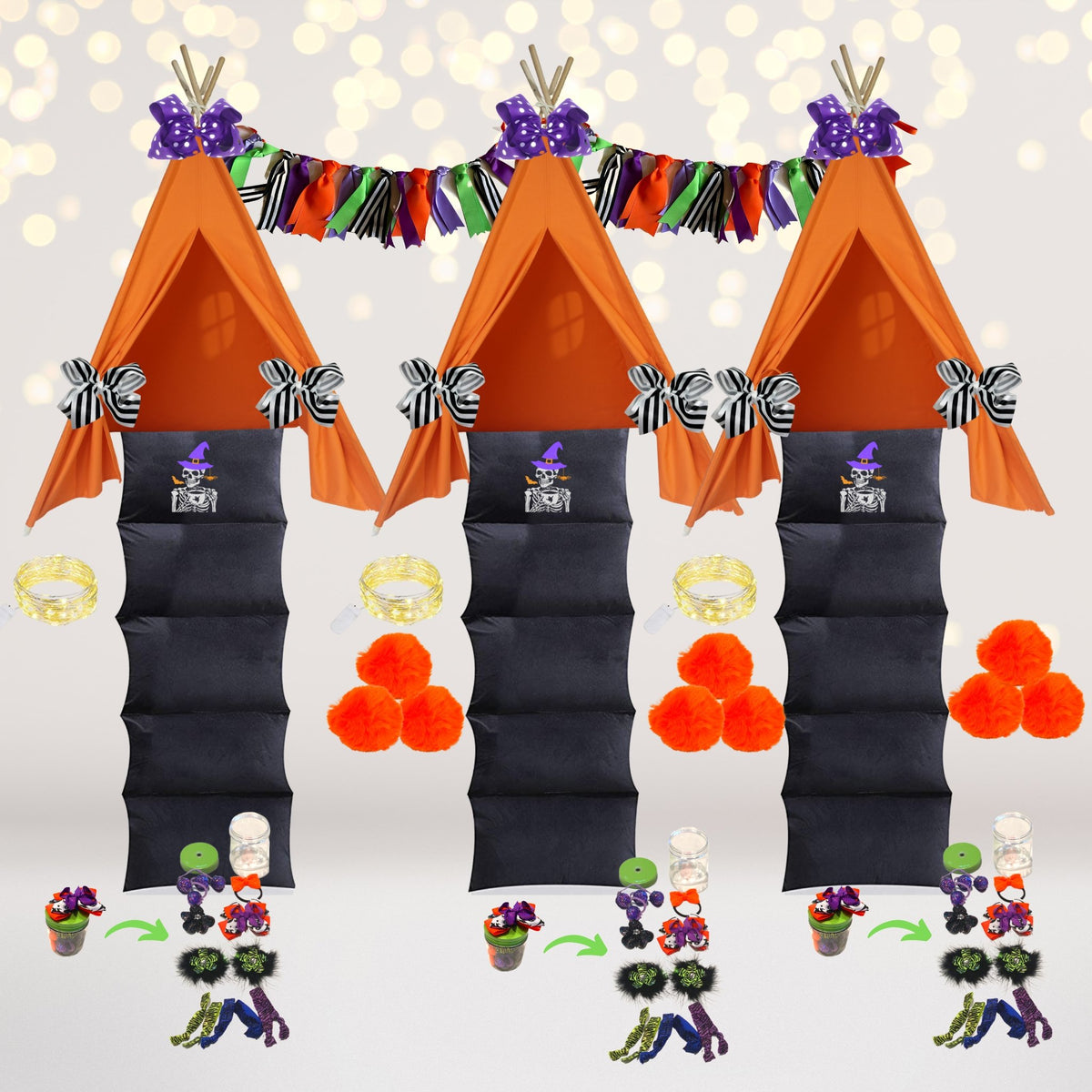 Halloween Sleepover Party in a box Kit- Halloween Decorations- Halloween Party Favors- Halloween party supply kit
