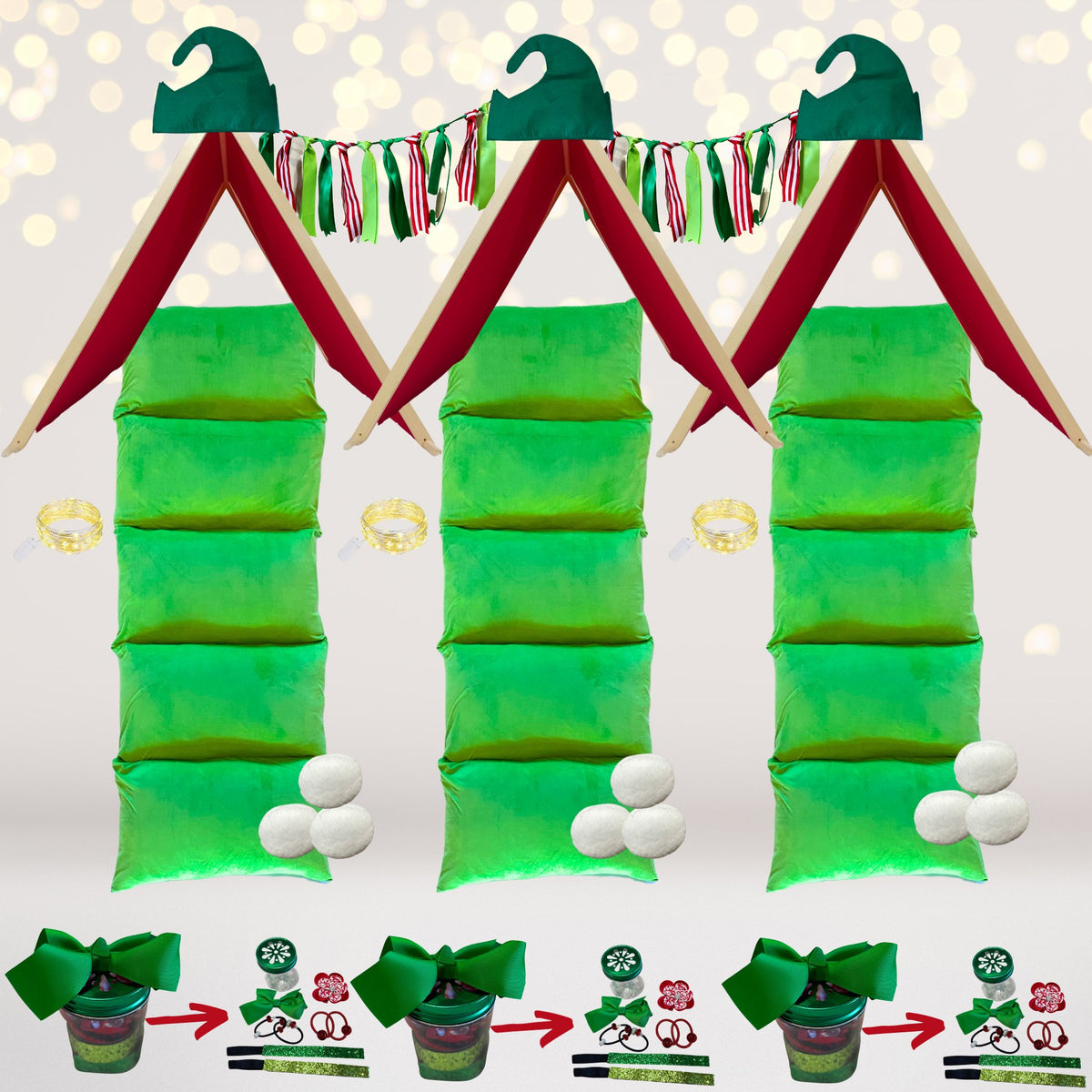 Little Elf Christmas Sleepover Set, what you get