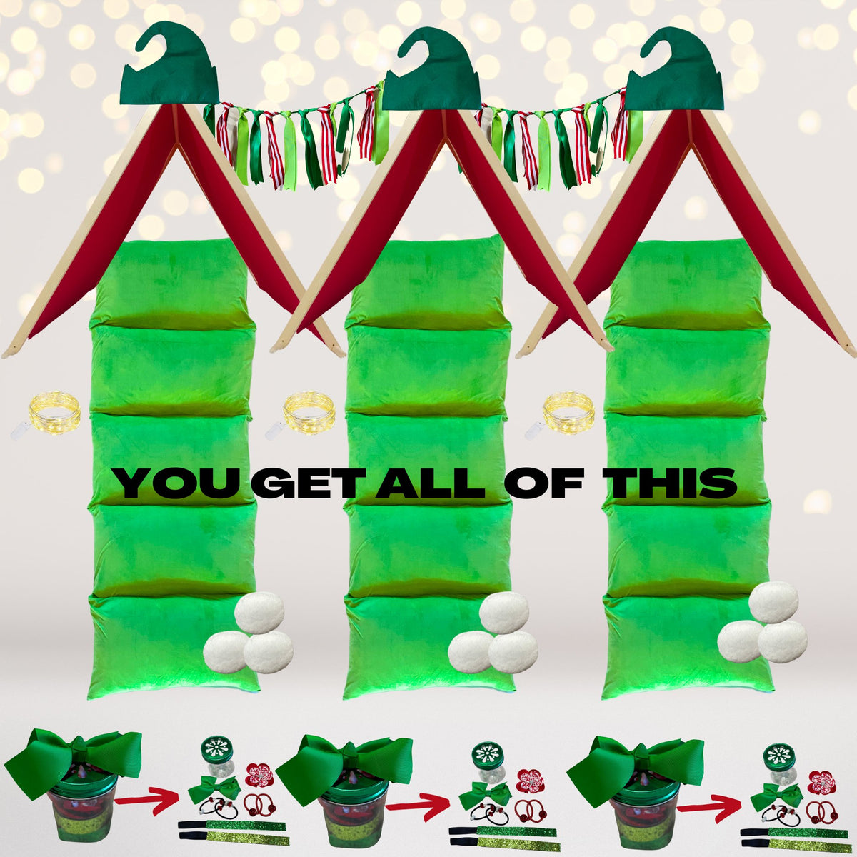 Little Elf Christmas Sleepover Set, whats included