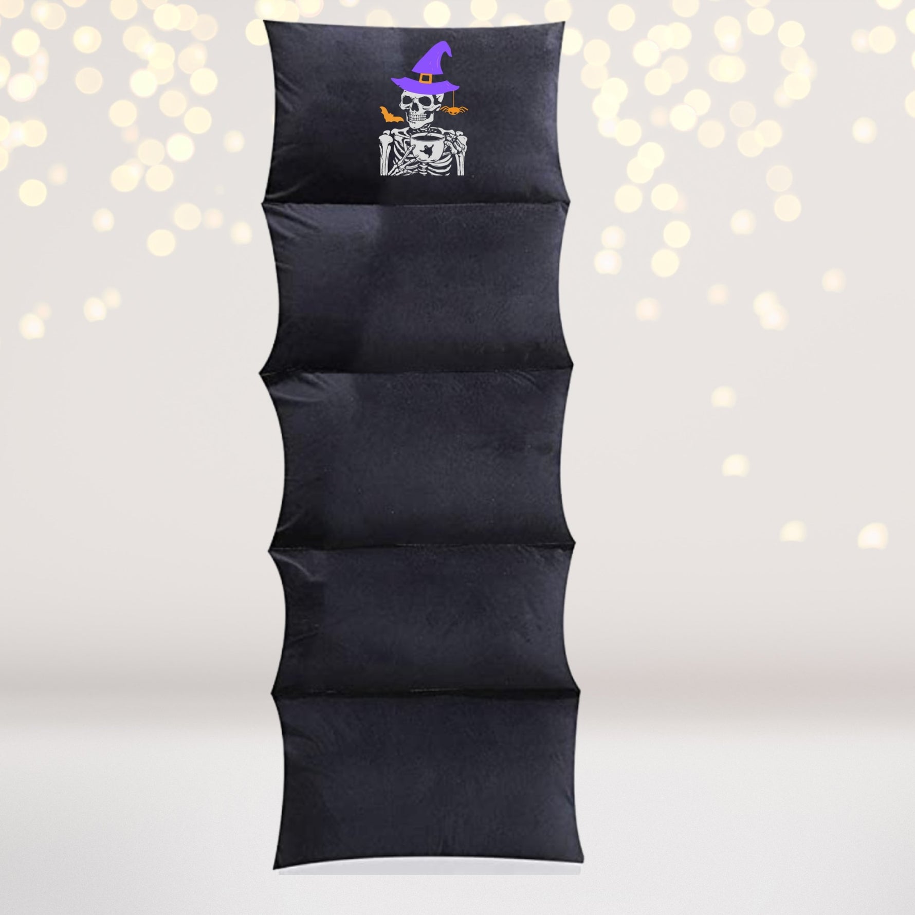 Personalized Black pillow bed for our Halloween Sleepover Party Supplies kit- Halloween party supplies