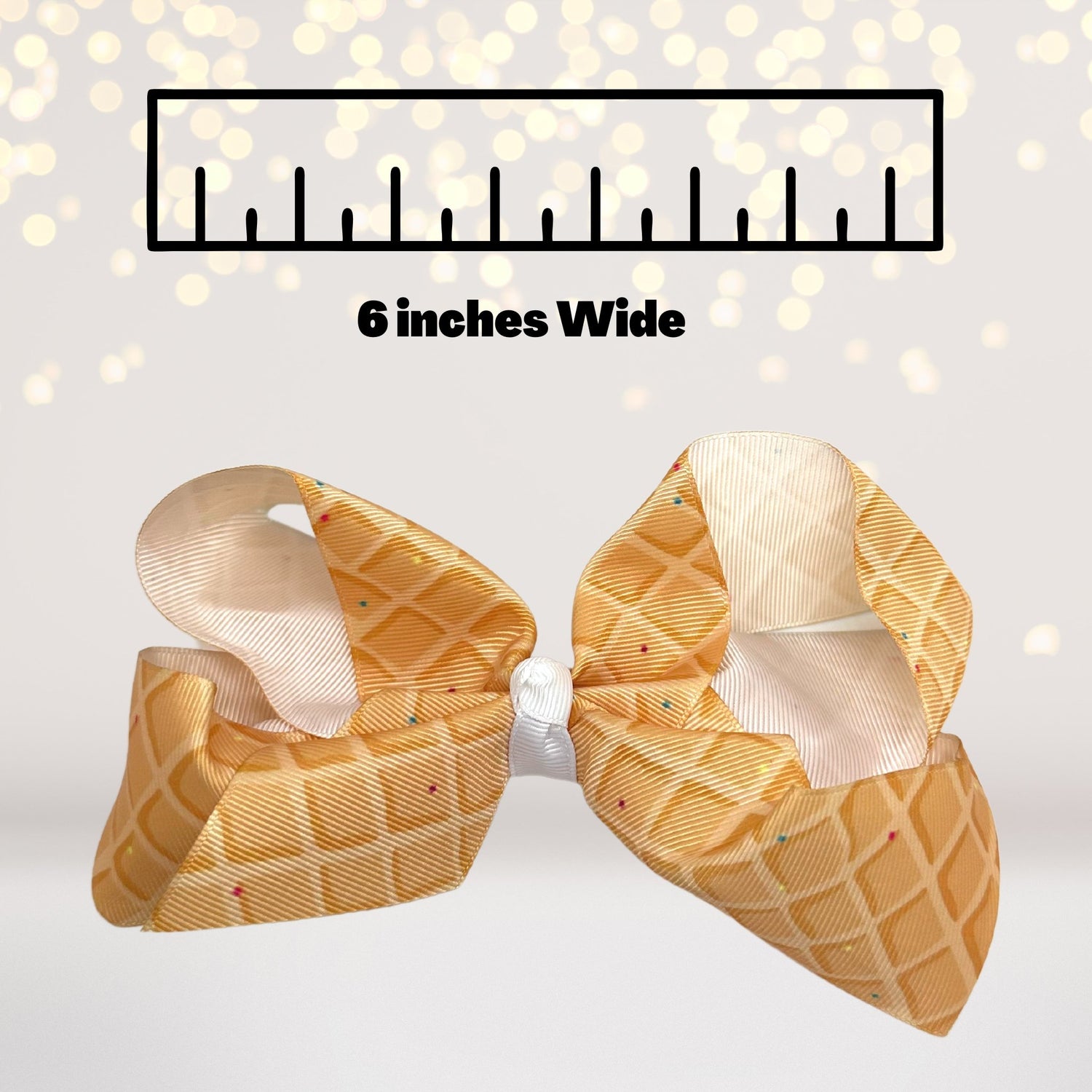 Ice cream hair bow dimensions- hair accessories