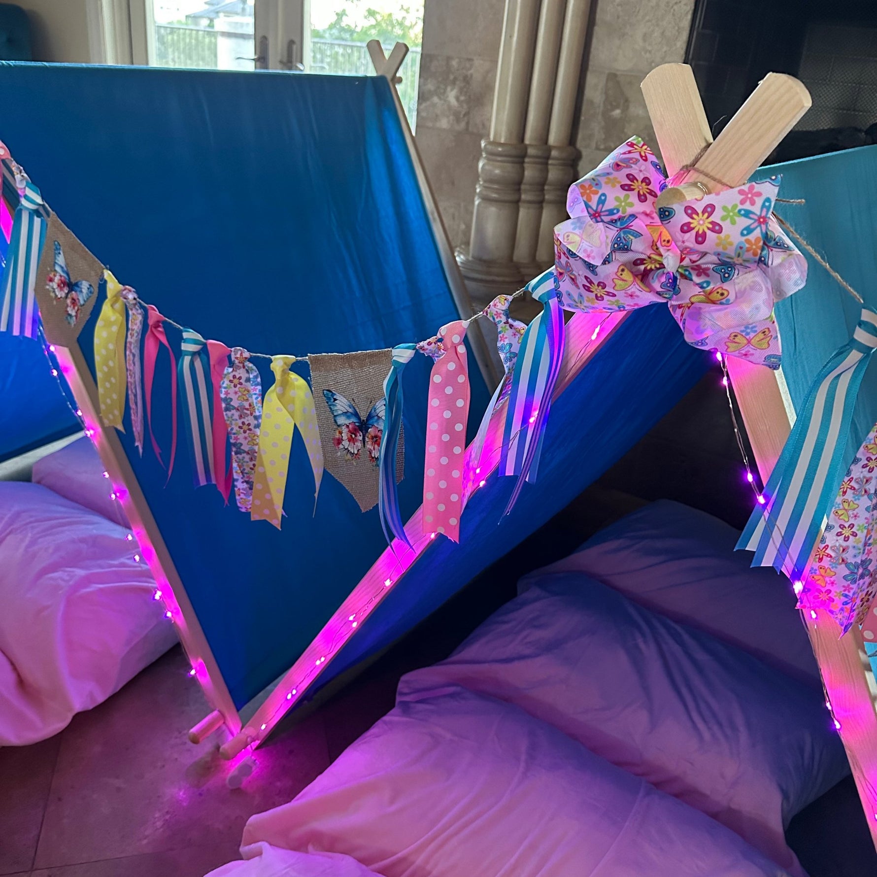 butterfly tents Magical Butterfly Sleepover Party Supplies Kit – Chicky Chicky Bling Bling