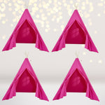 4 pack Kids Sleepover Tents-LUXE Kids Teepee Tent with Lights