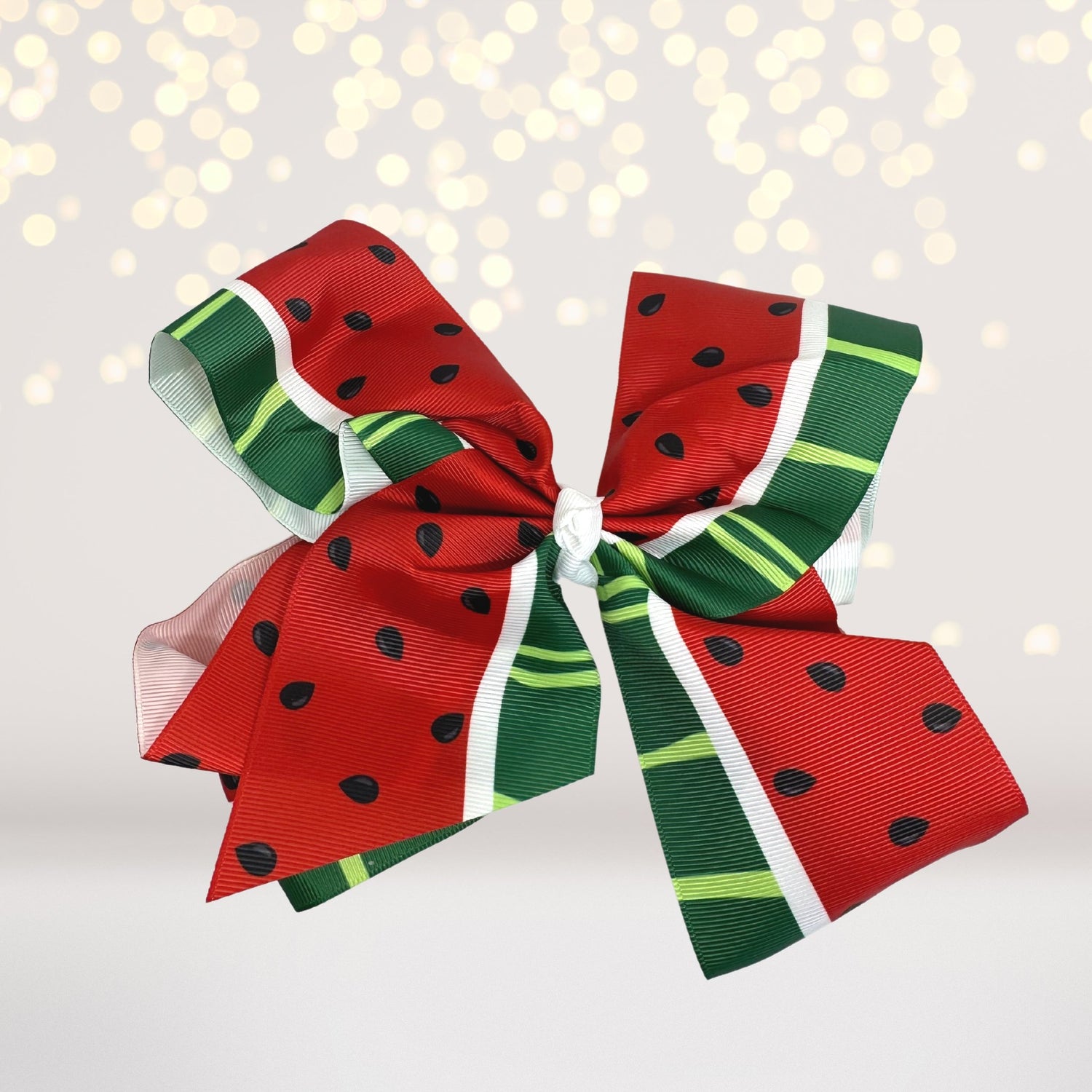 watermelon bow for hair- watermelon hair barrette-watermelon hair clip- watermelon hair accessories