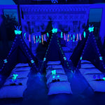 80's theme party in a box- glow in the dark party supplies- Sleepover party supply kit-Glow party sleepover