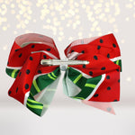 back of watermelon bow for hair- watermelon hair barrette-watermelon hair clip- watermelon hair accessories