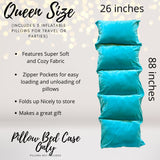 Measurements for our Turquoise Personalized kids pillowed floor lounger - floor pillow for kids- pillow floor lounger
