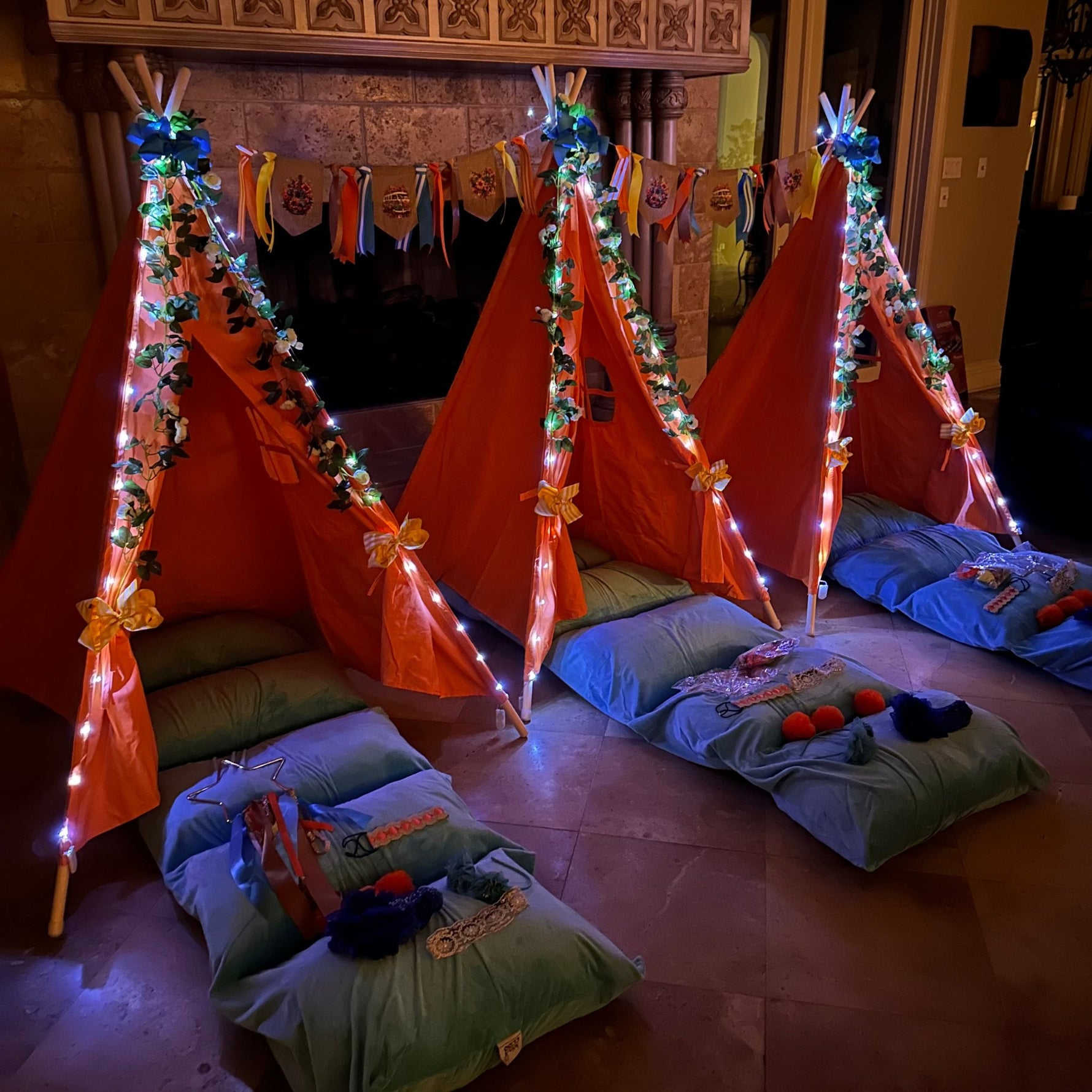 hippie tent Boho Theme Party Box