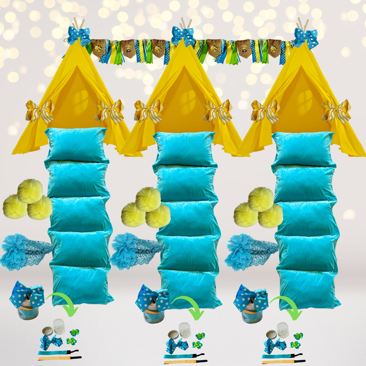 Lemon Party Supplies Sleepover Party Box