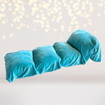 Turquoise kids pillow bed floor lounger - floor pillow for kid- turquoise lounger pillow- pillow floor lounger