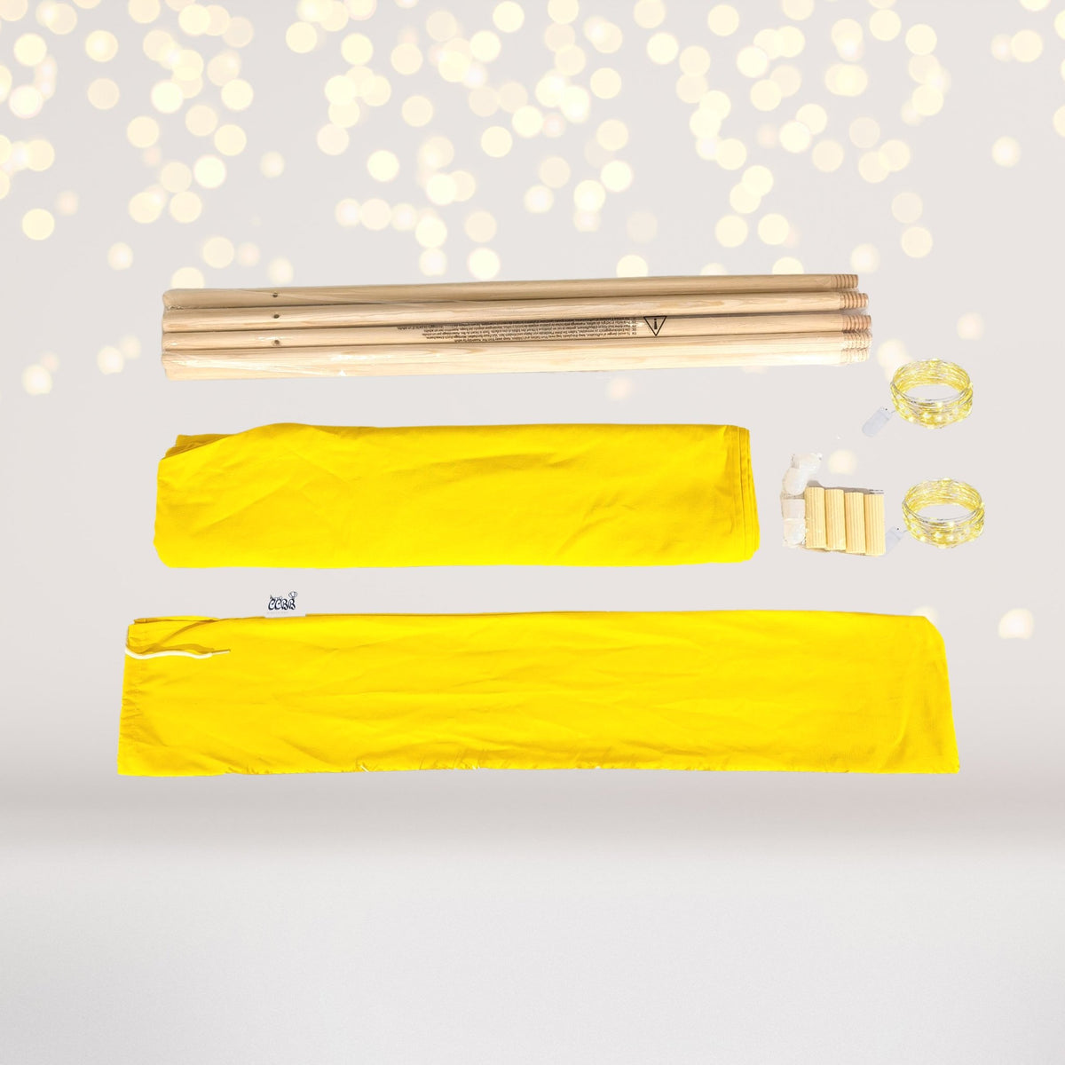 Kids Sweet Pea Yellow Sleepover Tent Parts