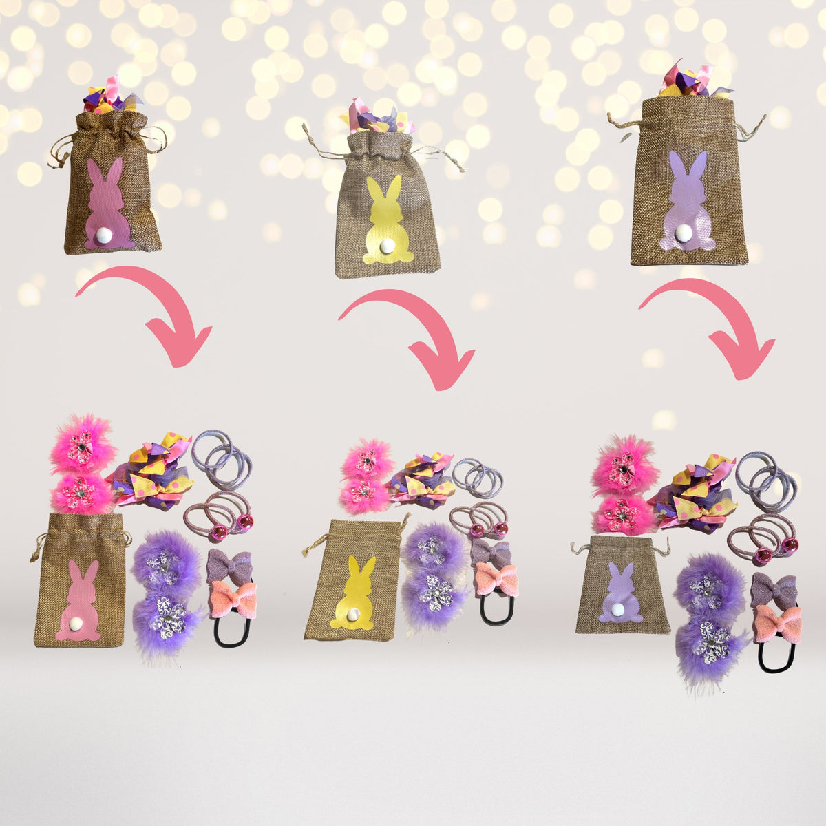 Easter Bunny Sleepover Party Pack- All you need for 3 kids