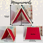 Kids A-Frame Sleepover Tents with Lights 4 pack