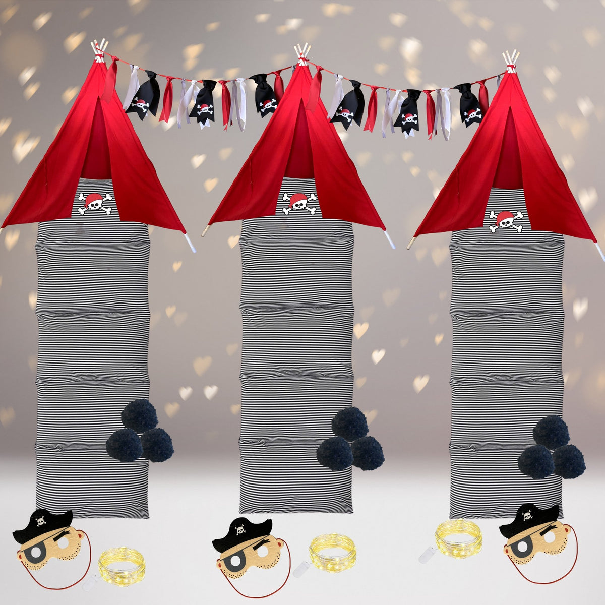Kids Sleepover tents-Pirate Party Sleepover Bundle