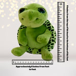 Plush Sea Turtle Party Favor Dimensions-Sea Turtle Birthday Sleepover Party Supplies- under the sea party supplies