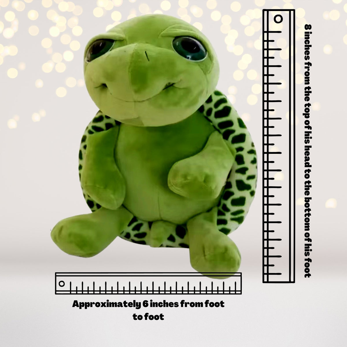 Turtle plush toy dimensions
