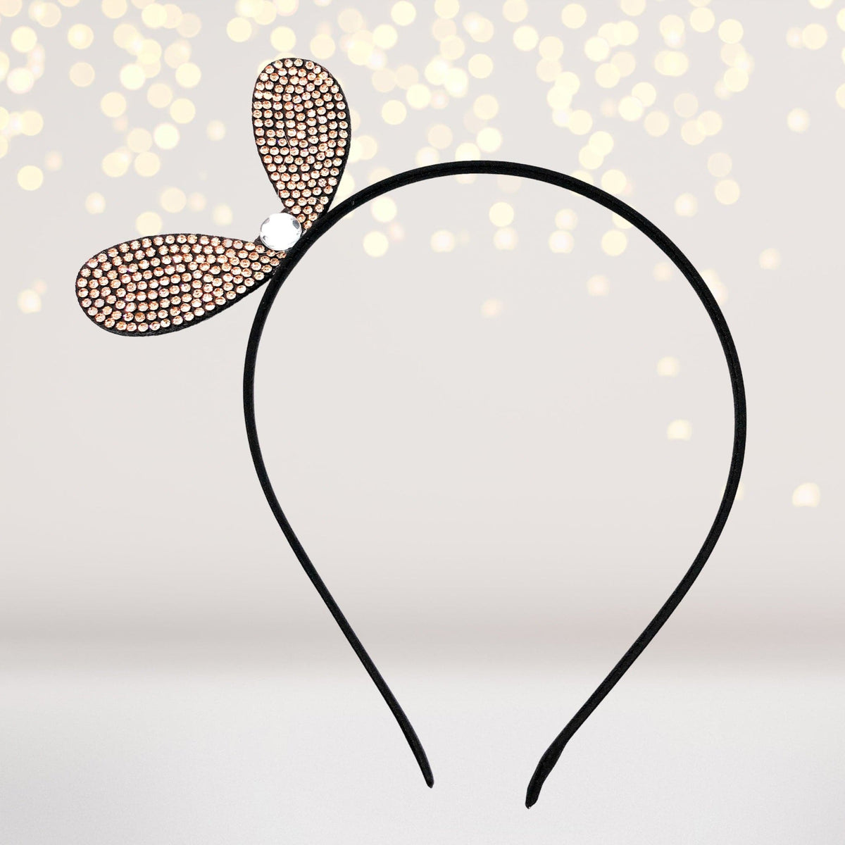 Animated Bling Bow Headband, Rhinestone Bow Headband