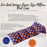 Basketball Pillow Bed Slipcover, Basketball Floor Lounger Slipcover, Wonderful Gift for Basketball lovers of all ages