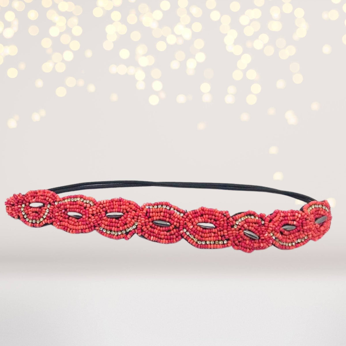 Bead Embellished Boho Headband