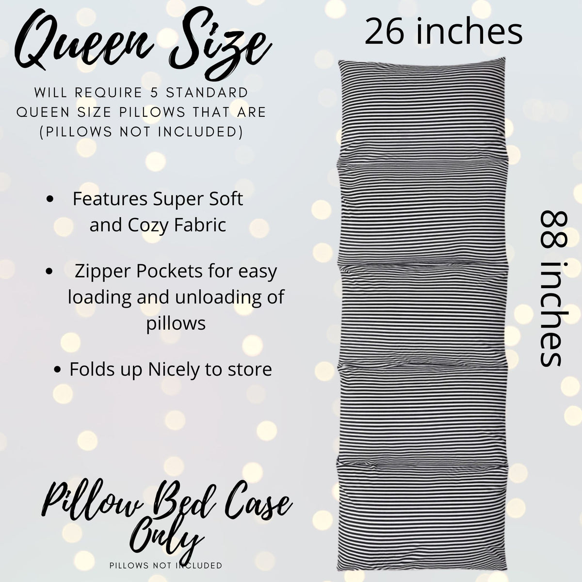 Bee striped pillowbed dimensions-Beehive Party Decor- Bumble Bee Sleepover Party in a box- Bees Party Supplies
