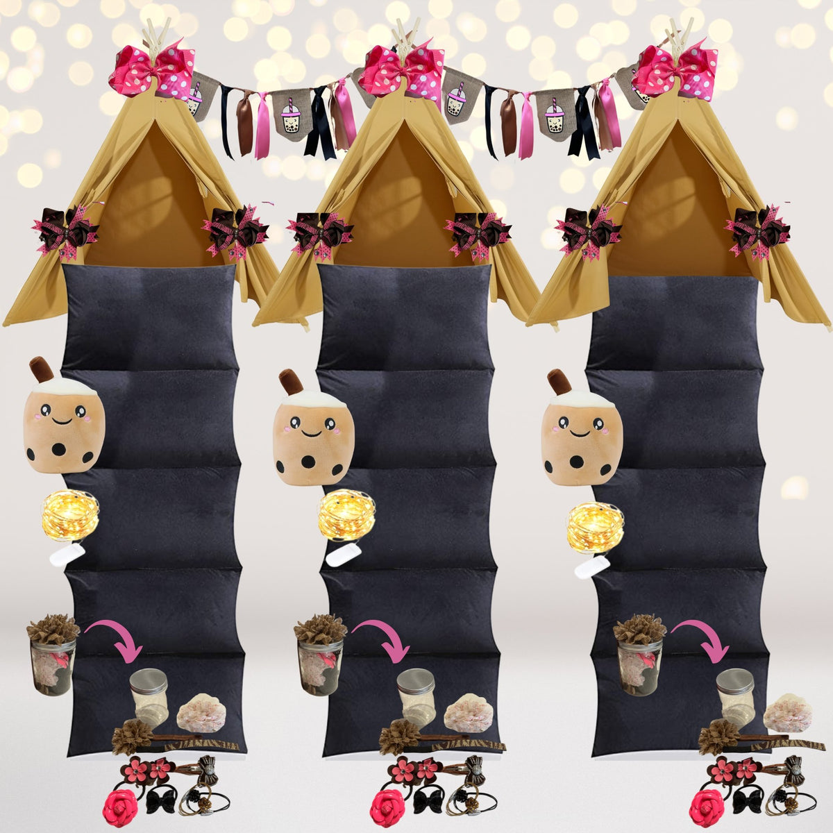 Boba Bubble Tea Sleepover Party Supplies