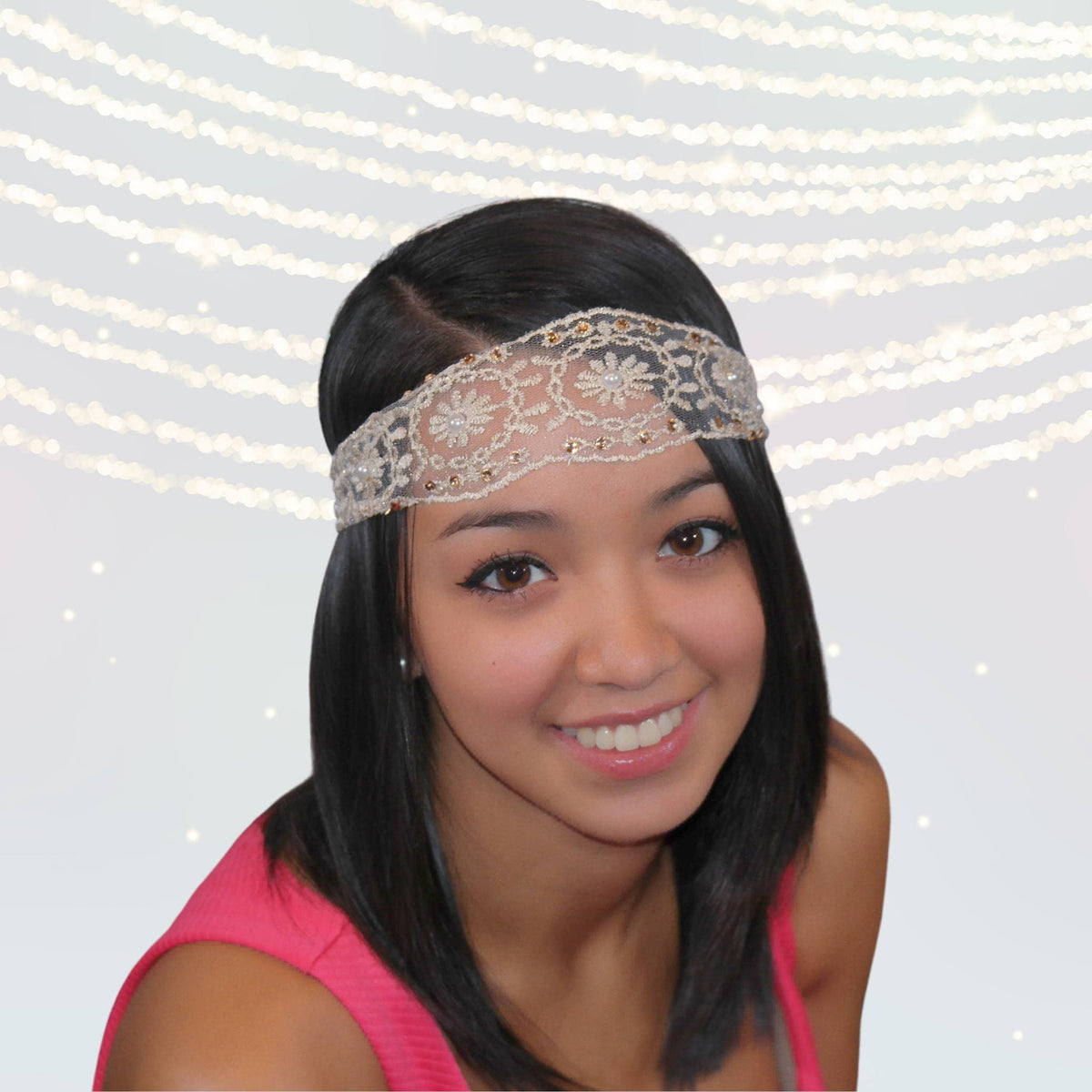 Bohemian Antique Lace Headband