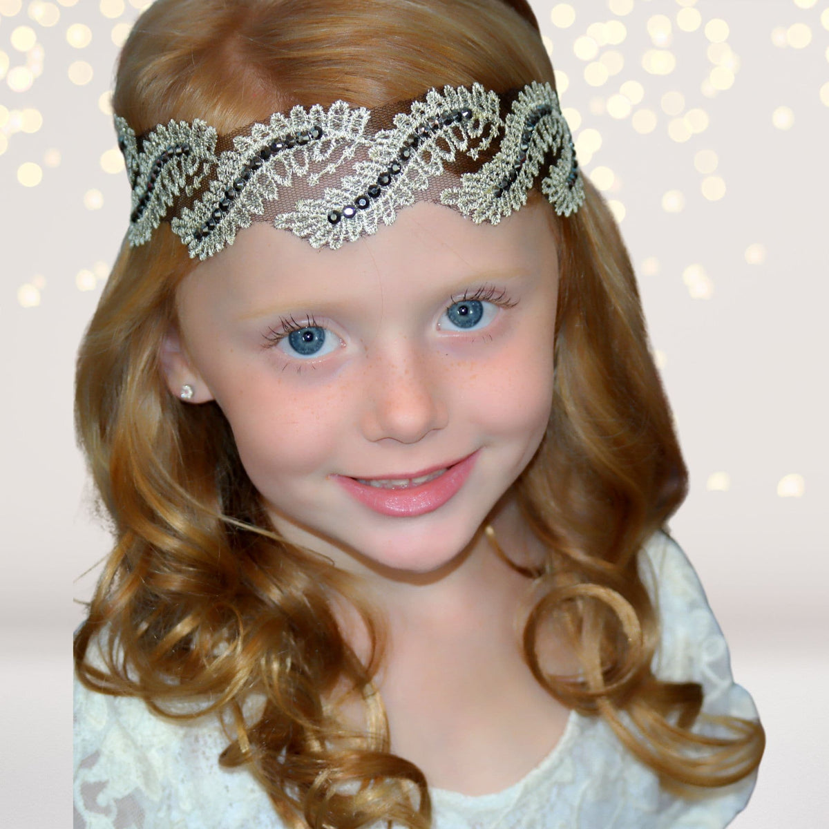 Bohemian Luxurious Leaf Lace Headband