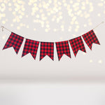Buffalo Plaid Party Banner - Lumberjack Plaid Decor