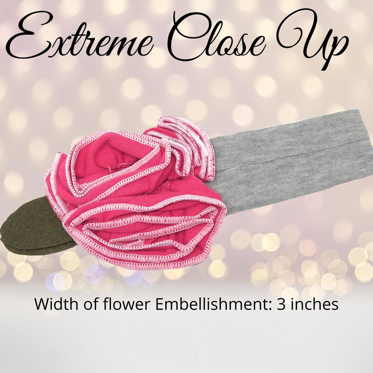 Charming Soft Cotton Rose Headband
