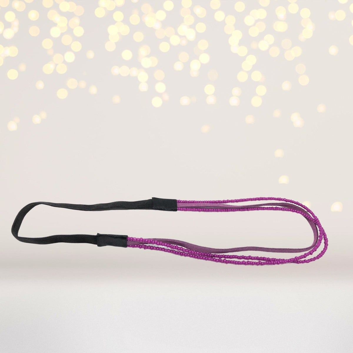 Colorful Beads and Leather Headbands