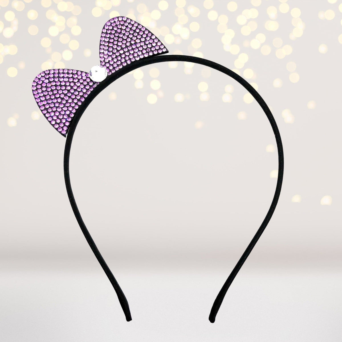 Colorful Rhinestone Bow Headband, Sparkly Bow Headband