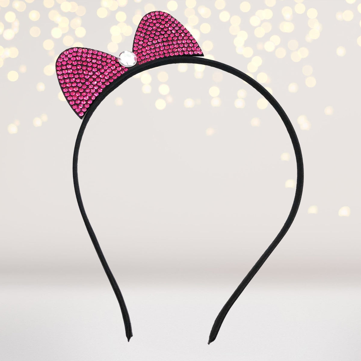 Colorful Rhinestone Bow Headband, Sparkly Bow Headband