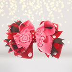 Cowgirl Hearts Valentine's Day 4 Inch Hair Bow