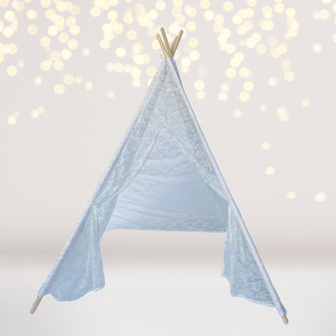 Dainty White Lace Kids Tee Pee, Children's White Lace Tent