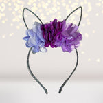 Easter Bunny Headband with Flowers