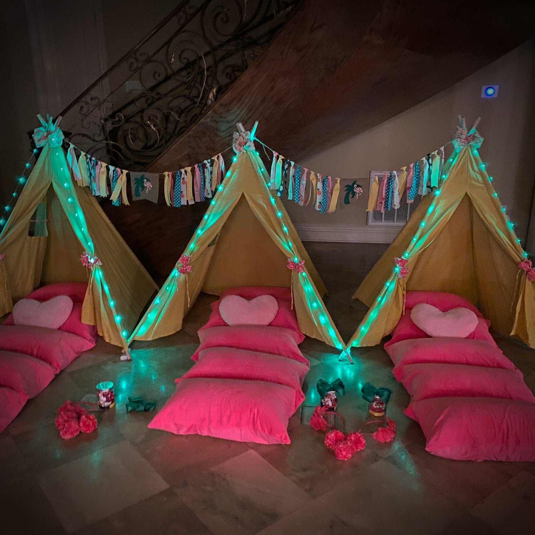 Teepee Party Ideas Tents For Sleepovers Flamingo Birthday